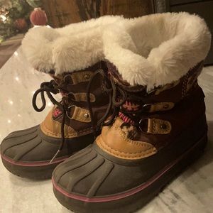 Girls London Fog Cold Weather Warm Lined Snow Boots